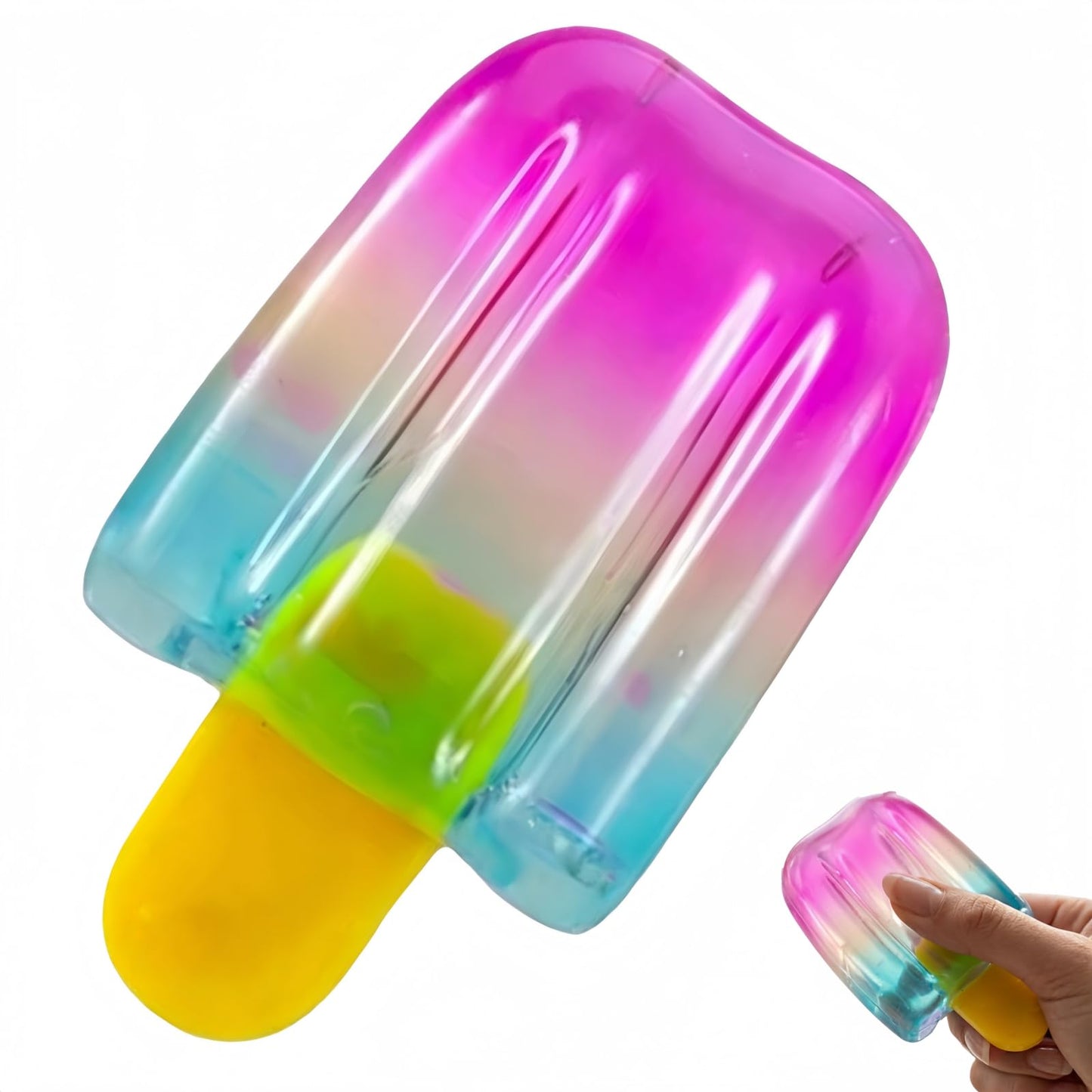Schylling NeeDoh Nice Cube Swirl - Sensory Toy with a Super Solid Squish - Unique, Swirling Color Blend - Color May Vary (1 Per Pack)