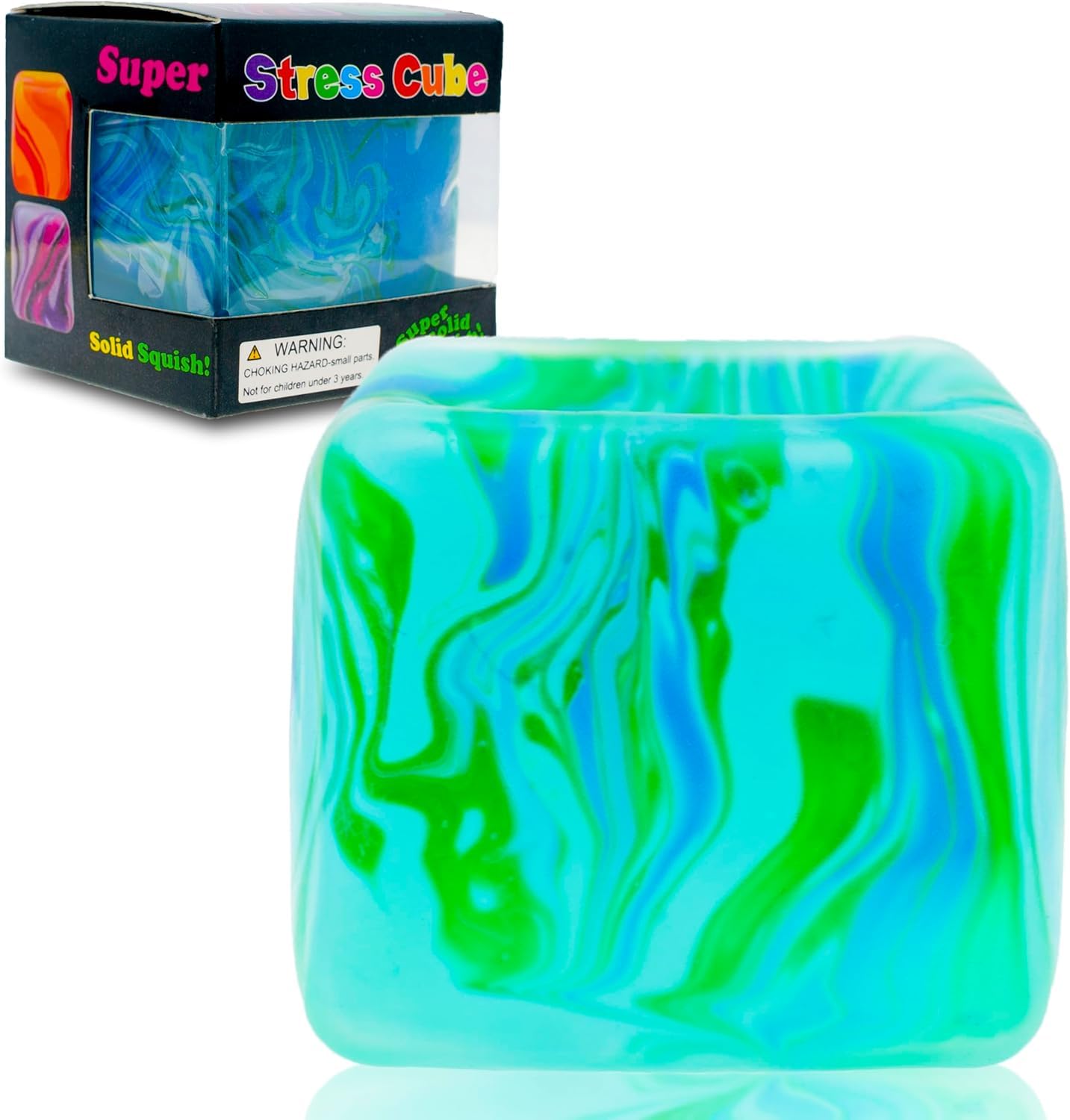 Schylling NeeDoh Nice Berg - Giant NeeDoh Nice Cube - Sensory Squeeze Toy with a Super Solid Squish (Pack of 1)