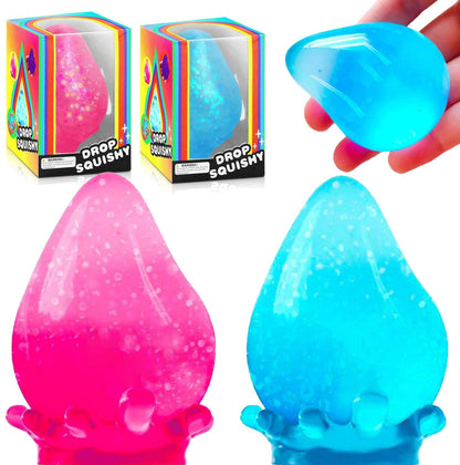 Schylling NeeDoh Dream Drop - Sensory Squeeze Toy with Dreamy Smooth Squeeze - 3" Tall - Color May Vary (Pack of 1)