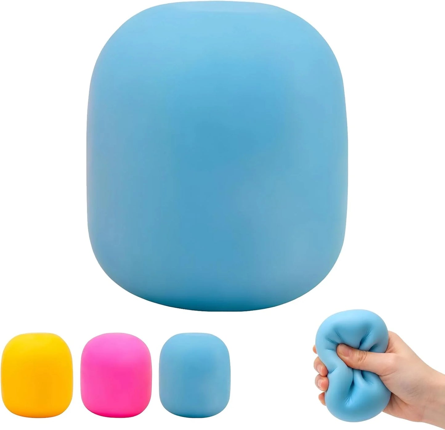 Gum Drop Squeeze Color Changing Squishy, Slow Stress Balls Fidget Sensory Toys for Adults,Gum Drop Shape (Blue) - US 1906