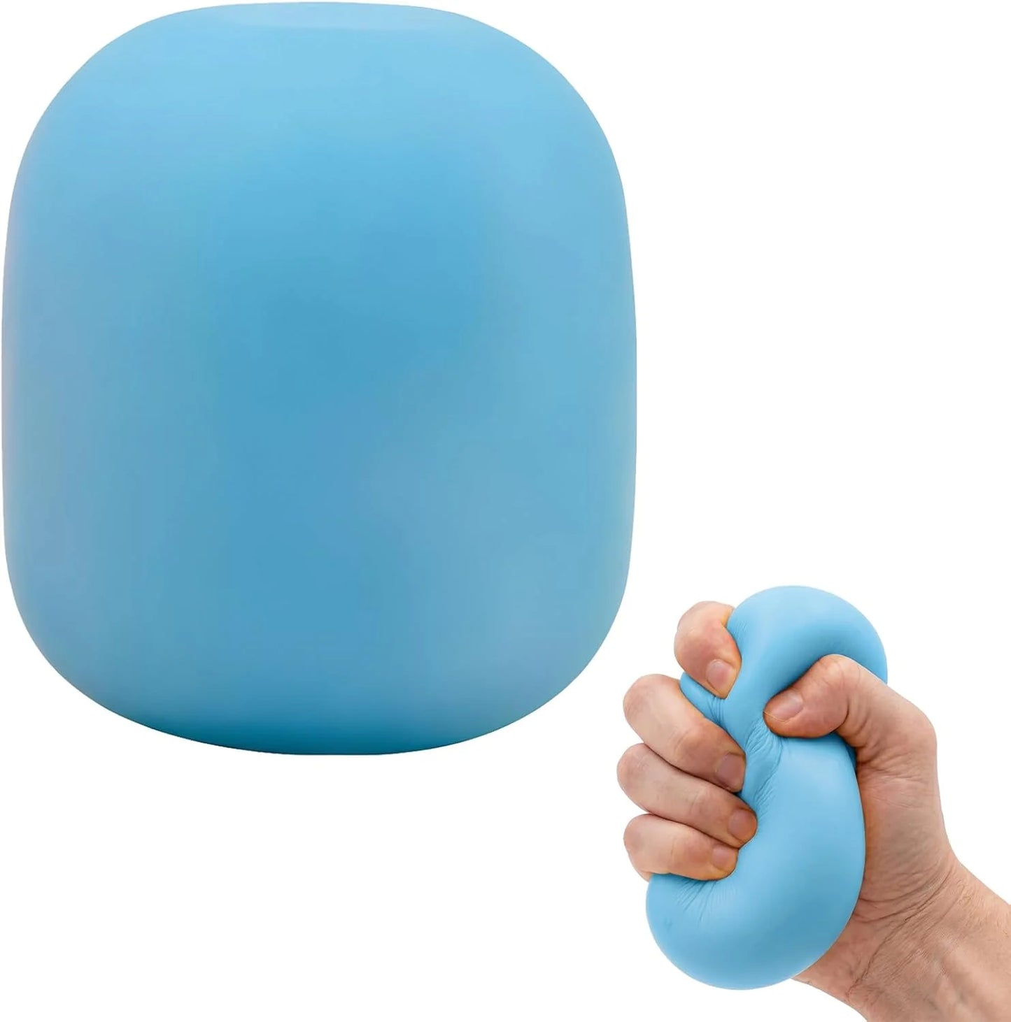 Gum Drop Squeeze Color Changing Squishy, Slow Stress Balls Fidget Sensory Toys for Adults,Gum Drop Shape Fidgets for Pull Stretch Squishy Toy (Blue) - US 3236