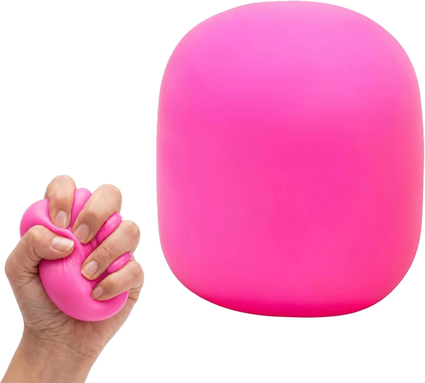 Squeeze Color Changing Squishy Soft Square Malt Sugar Filled Slow Stress Balls, Color Changing Squishy Sensory Toy, Anxiety Relief Shape Fidgets for Pull Stretch Squishy Toy (Pink) - US 2351