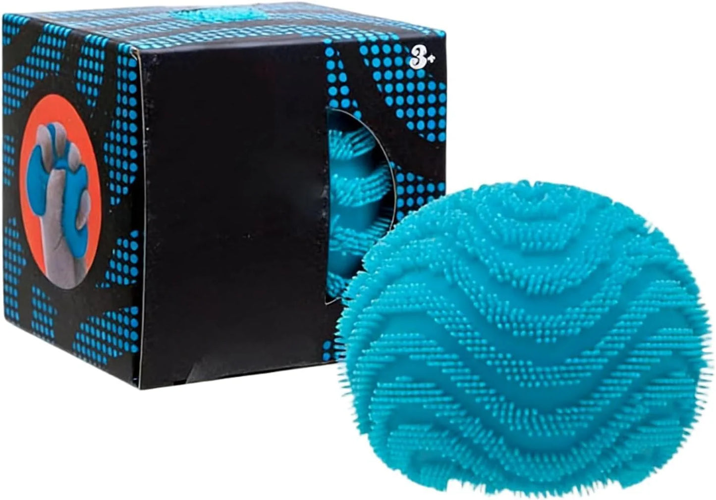 Fuzz Ball Squishy Stress Ball, Stress Fun Desk Fuzz Squeeze Ball, Plush Squeeze Ball for Desktop (Blue) - US 1683