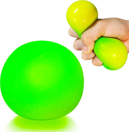 Squishy Stress Balls for Kids and Adults (1 Pack) Stretchy Dough Ball Squeeze Fidget Toy, Funny and Soft Change Color Squeeze Ball, Squish Balls, Ideal for Anxiety Relief, Autism, ADHD (Green) - US 2619