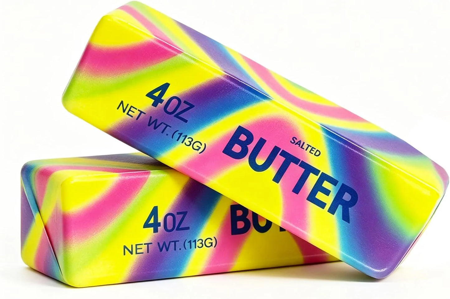 Slow Rising Squishy，Taba Squishy, Stress Balls，Party Favor Gift (Butter stick-2pcs)-0519 (Colorful-2pcs) - US 5166