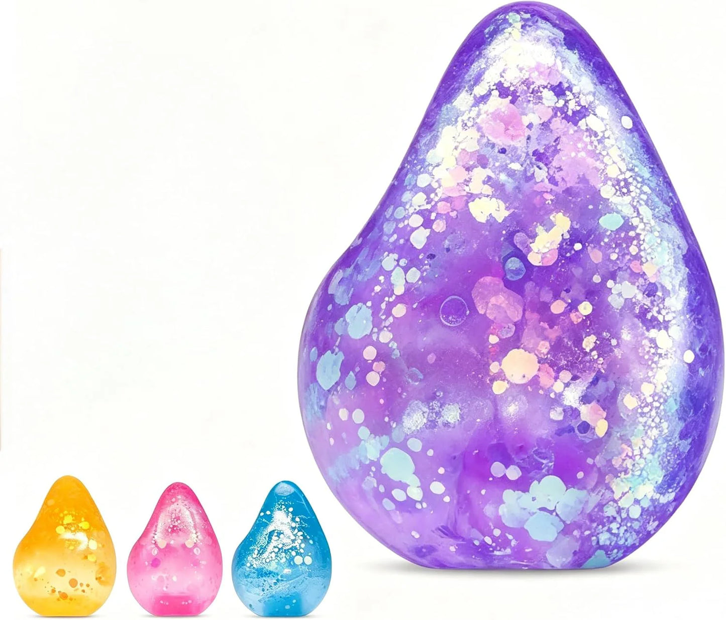 Fidget Toys Squishy Water Drop, Stress Cube Squishies Anxiety Stress Relief, Ice Squishy Stress Cube- Malt Sugar Balls, Sensory Ball for Kids with Autism (Blue, 1) - US 1700