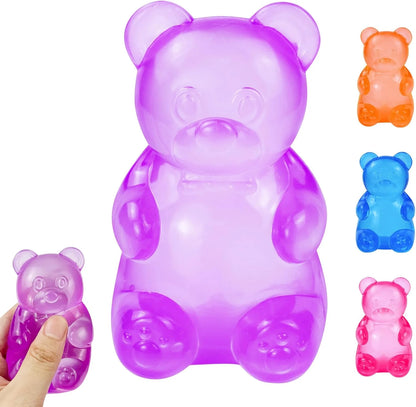 Gummy Bear Squishy, Stress Bear Taba Squishy, Taba Squishy Toys for Kids, Stress Balls Valentines Day Gifts Birthday Gifts Party Favors-Purple - US 8117